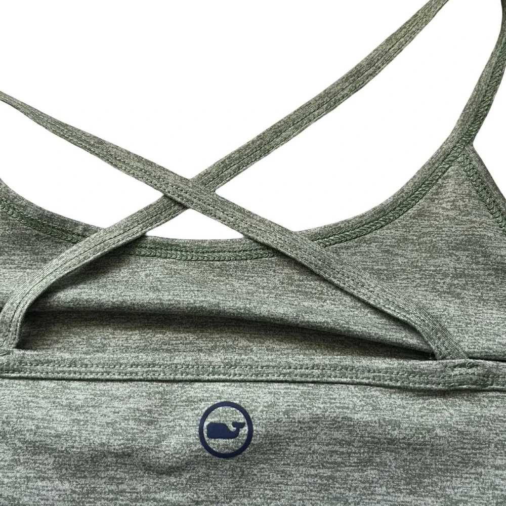 Vineyard Vines Performance Womens Soft Sports Bra Size S Sage Athletic Gym NWT